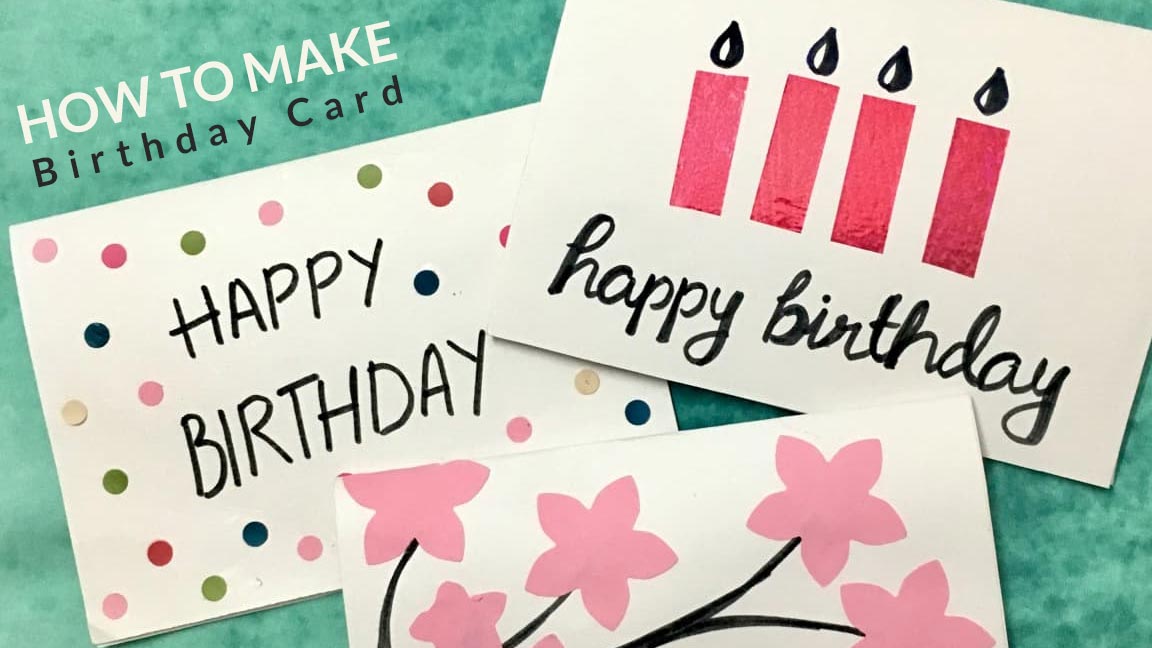 How to Make a Greeting/Birthday Card with Supplies at Home?