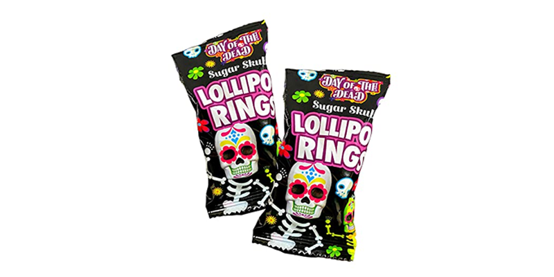 Halloween Day of the Dead Sugar Skull Lollipop