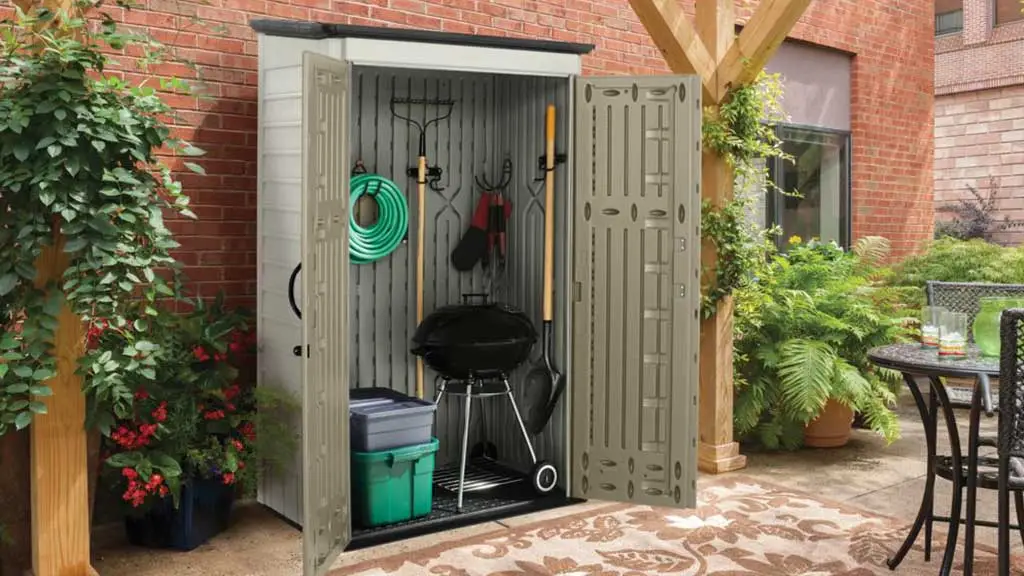 Rubbermaid Vertical Resin Outdoor Storage Shed