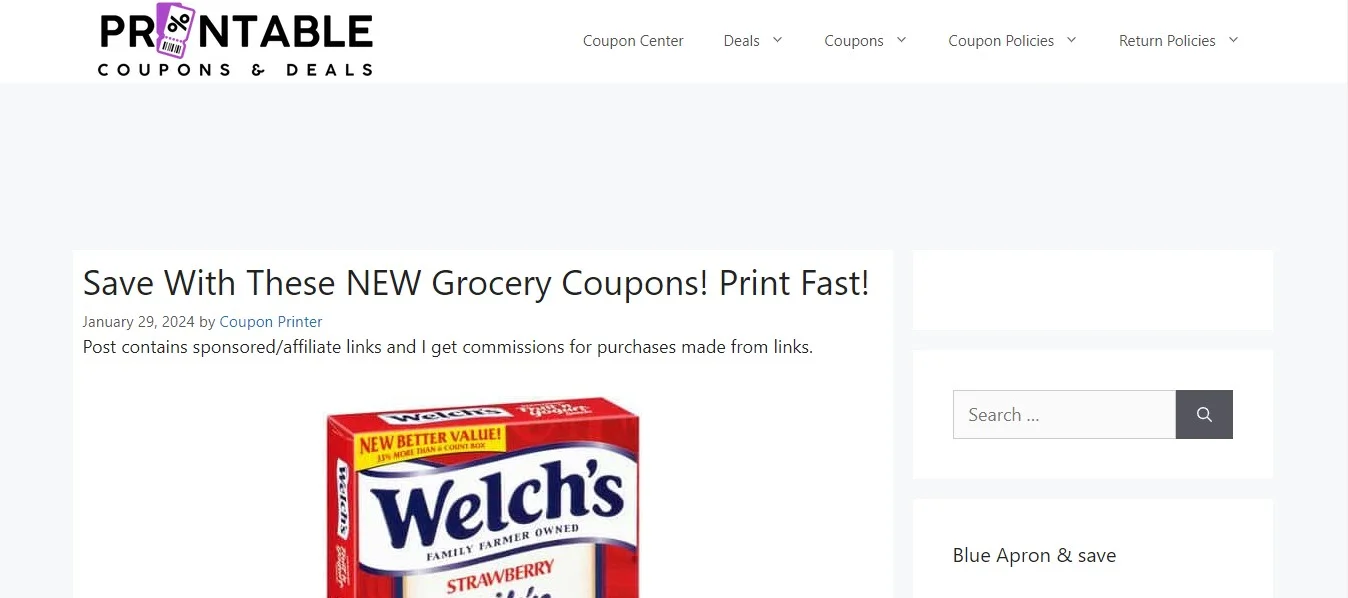Printable Coupons and Deals