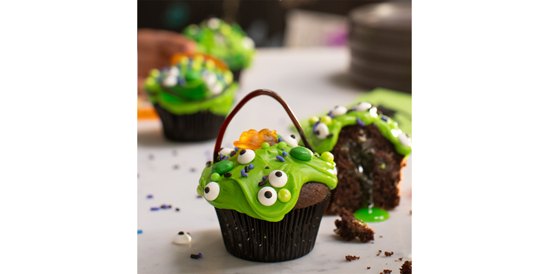 Halloween Funfetti Cupcakes