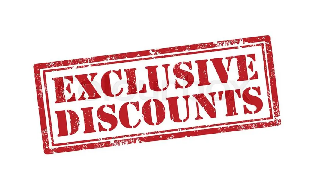 Exclusive Discounts