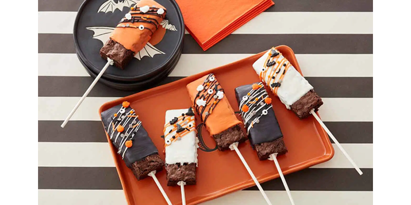 Halloween Brownie Pops