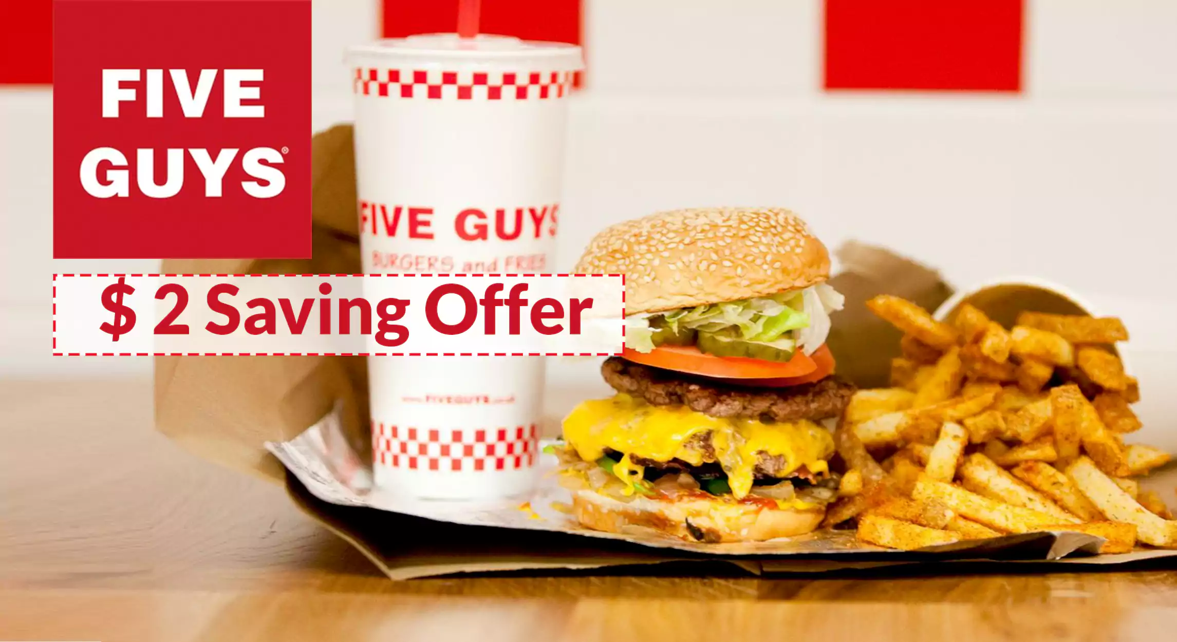 $2 Five Guys Saving Offer