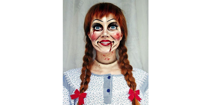 Annabelle Halloween Makeup