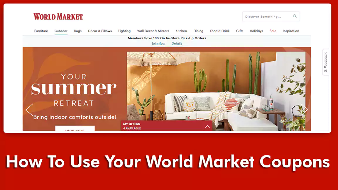 How To Use Your World Market Coupons From Mysavinghub