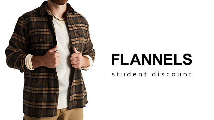 flannels student discount