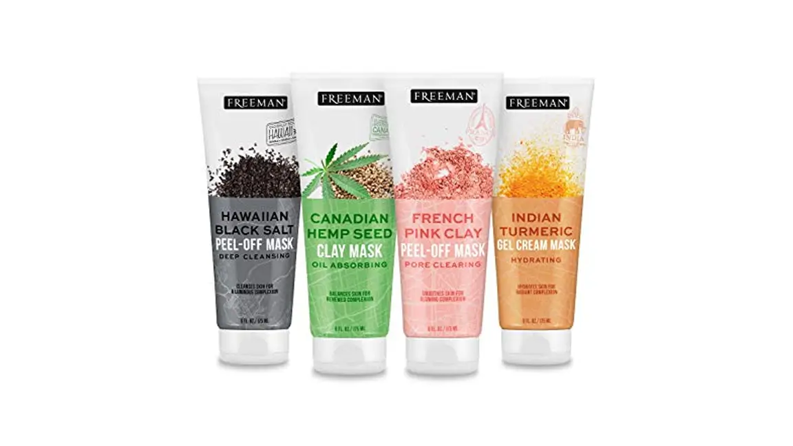 FREEMAN Beauty Exotic Blends Face Mask Variety Set with Clay.