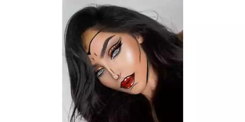 Superwoman Glam Halloween Makeup