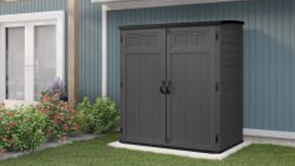 Suncast Resin Vertical Storage Shed