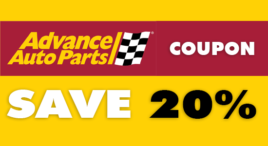 Advance Auto Parts Coupon- Save 20%
