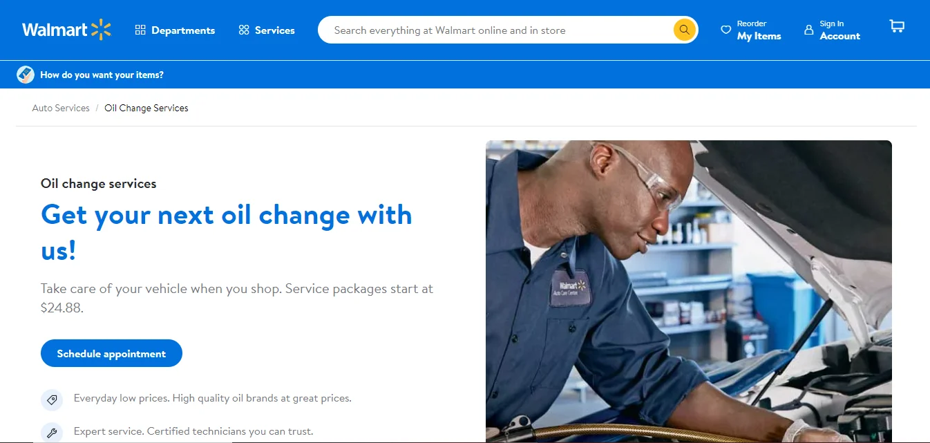 Walmart Oil Change