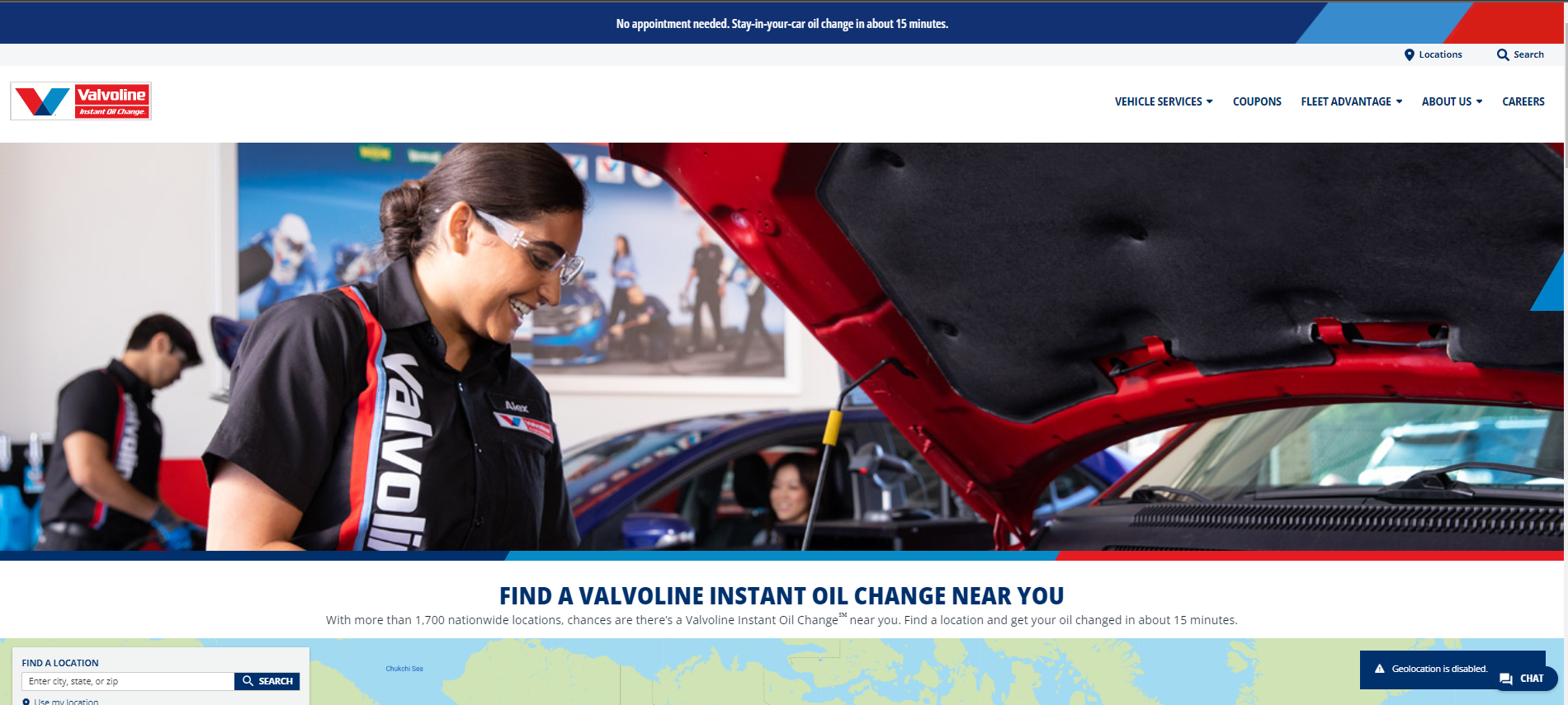 Valvoline oil change