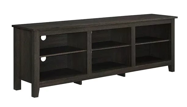 Woven Paths Open Storage TV Stand