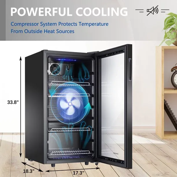 STAIGIS Mini Beverage Refrigerator Freestanding (Amazon)