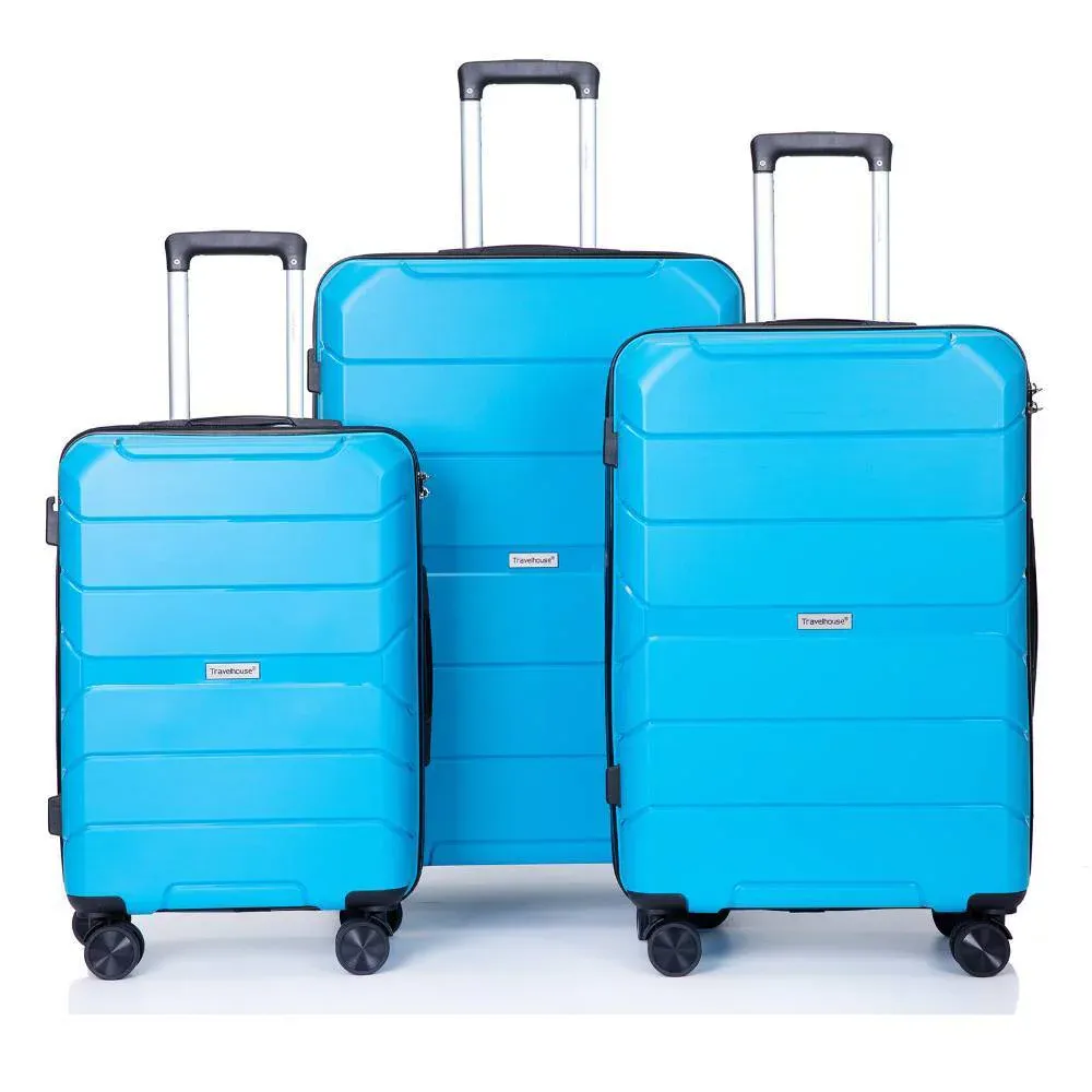 3 Piece Set, Travelhouse Hardside Suitcase (Walmart)