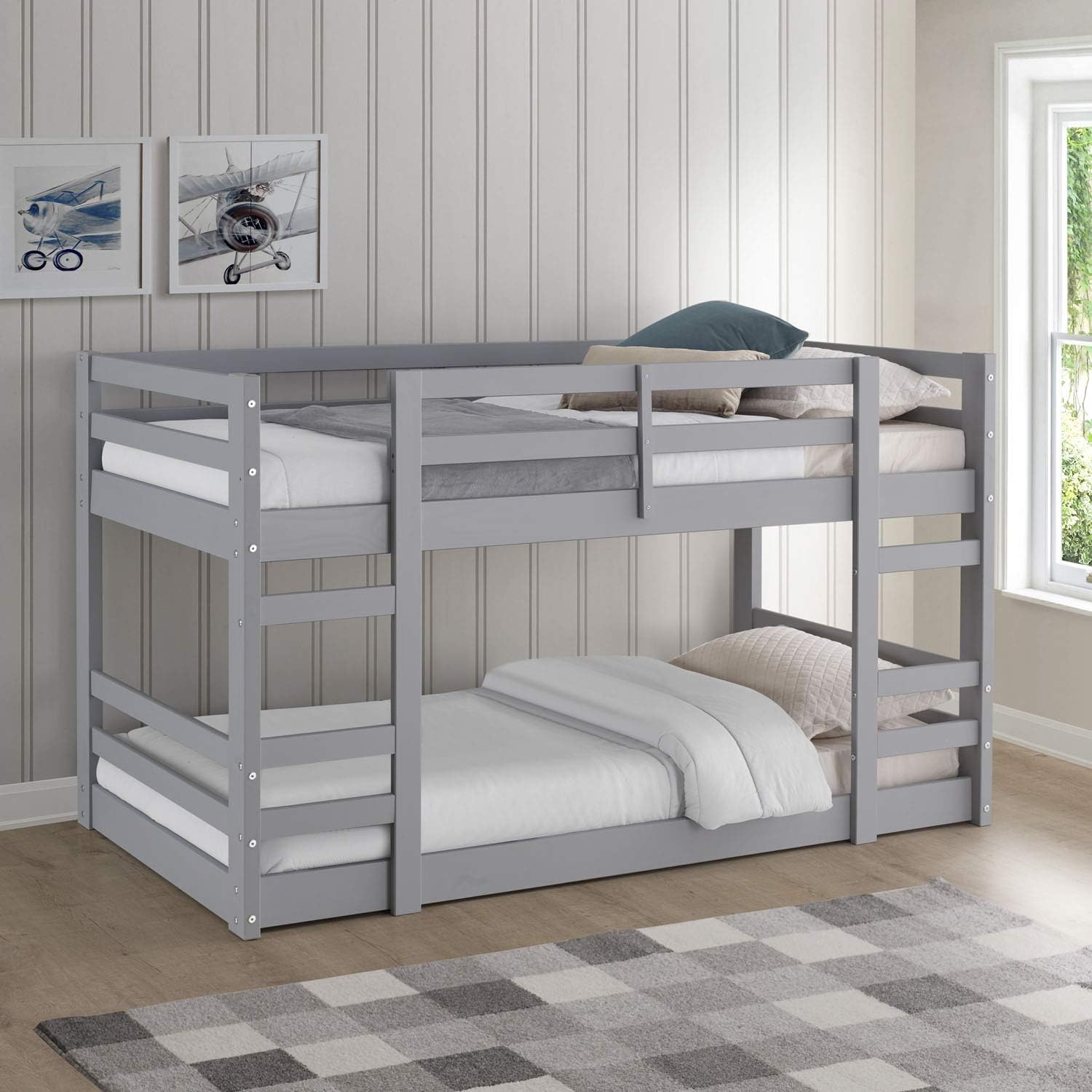 Walker Edison Twin over Twin Bunk Bed