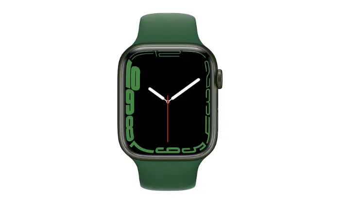 Apple Watch Series 7 (GPS + Cellular) 45mm Green Aluminum Case With Clover Sport Band (Renewed)