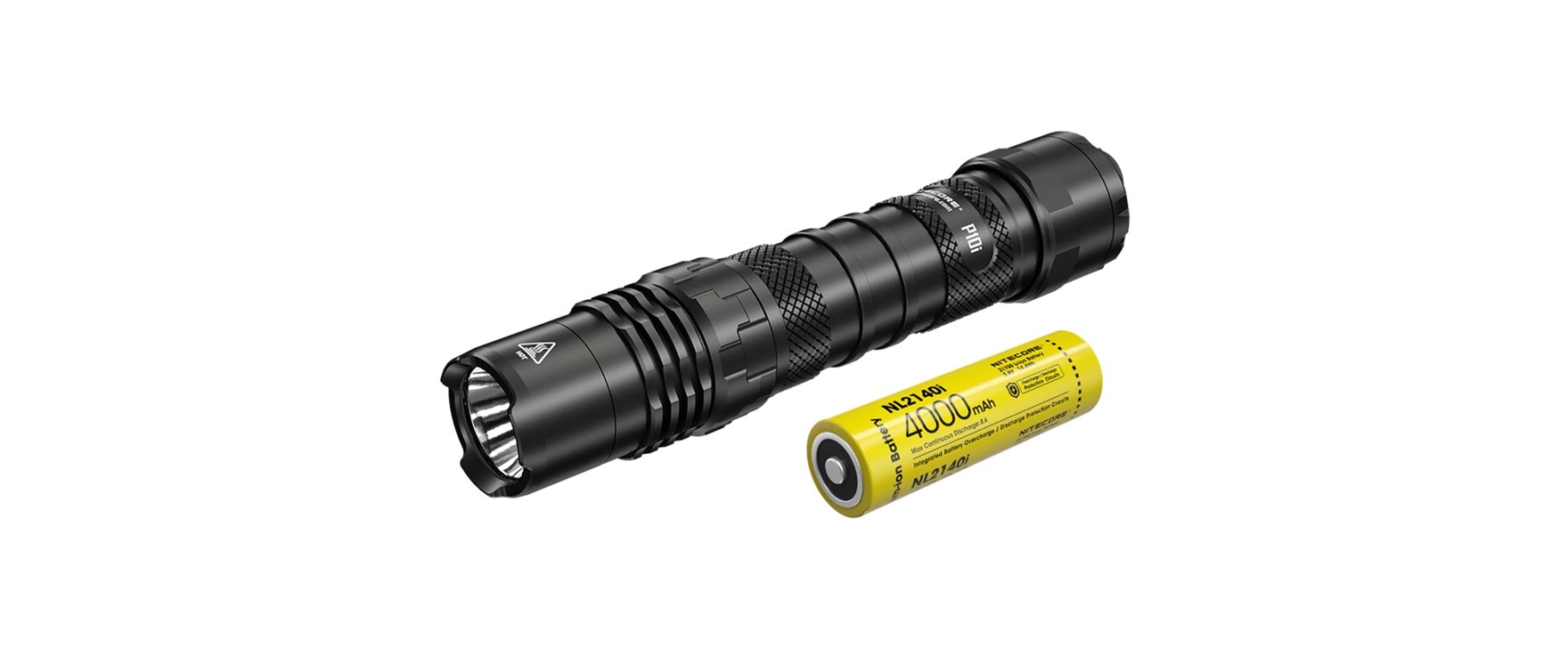 3. NITECORE P10i 1800 Lumen USB-C Rechargeable Tactical Flashlight