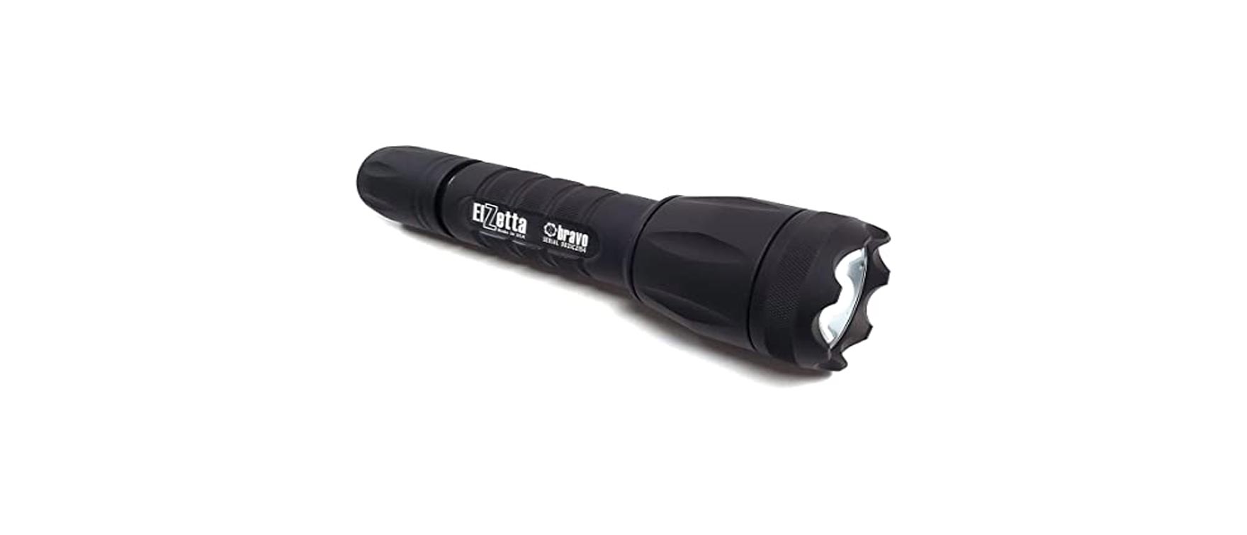 8. Elzetta Bravo: 2Cell Flashlight with Crenellated Bezel Ring