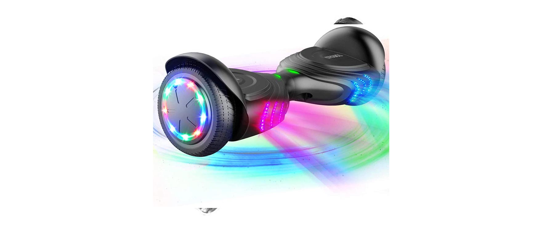 1. TOMOLOO Music-Rhythmed Hoverboard for Kids Hoverboard