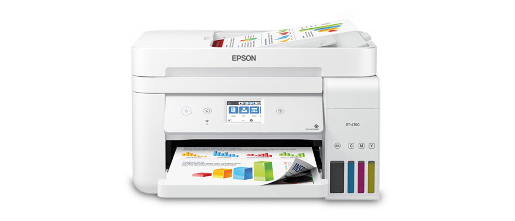 5. Epson EcoTank ET-4760 Wireless Color All-in-One Cartridge-Free Supertank Printer