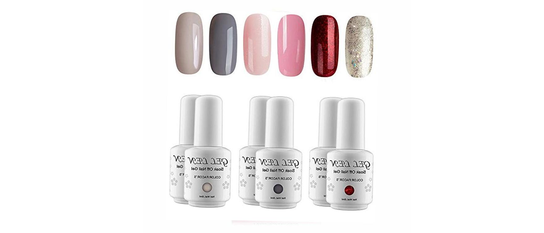 2. Best Nude Option: Gellen Soak Off Nail Gel Set