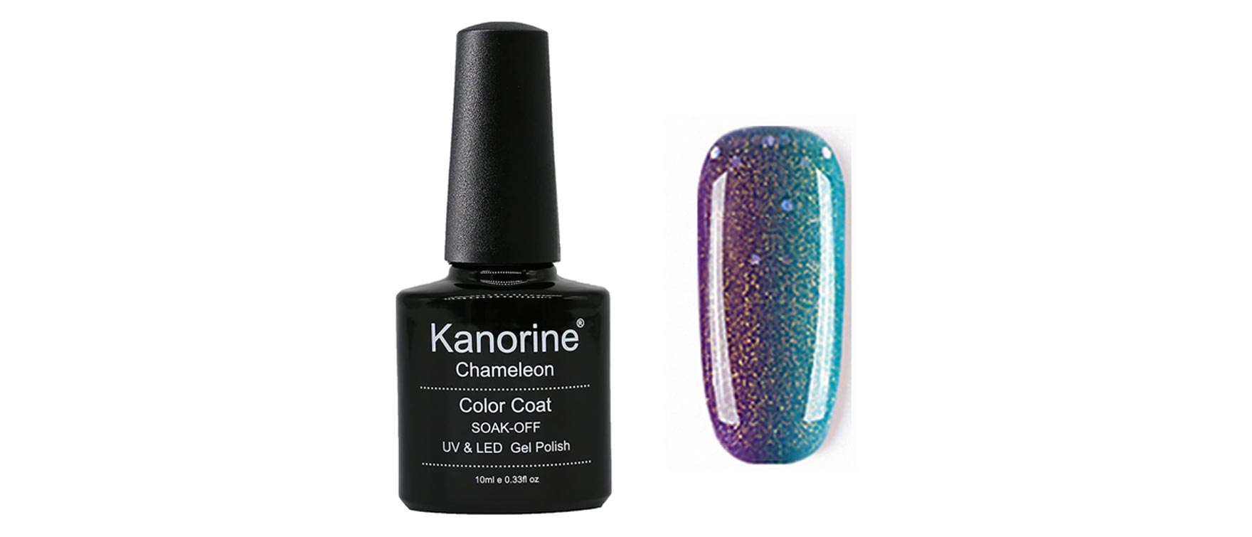 4. Best Unique Color: Kanorine Chameleon Color Coat Soak-Off Gel Polish