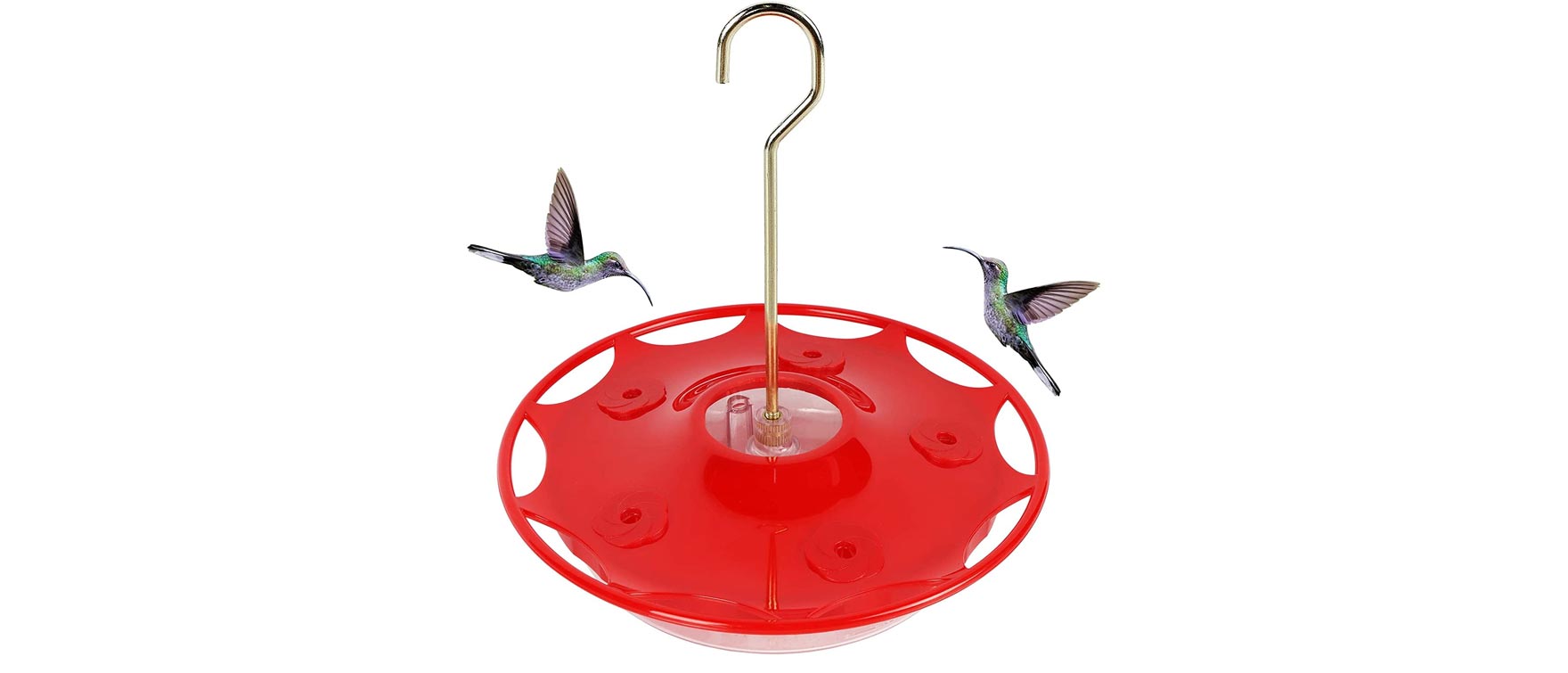 6. Juegoal 12 oz Hanging Hummingbird Feeder