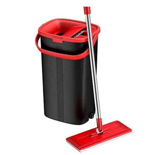 1. TETHYS Flat Floor Mop And Bucket Set