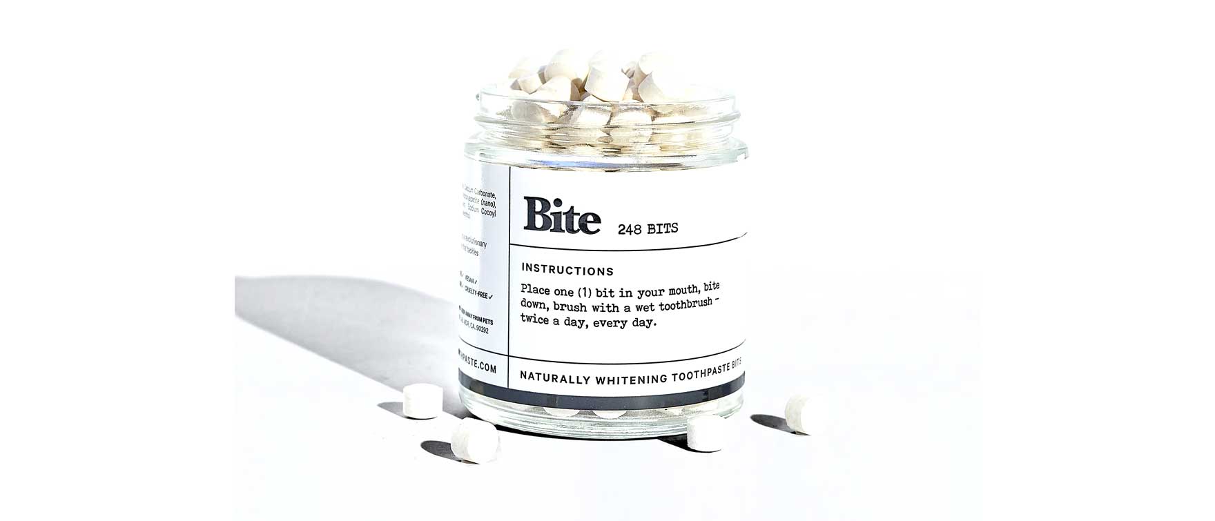 13. Bite Fresh Mint Toothpaste Bits