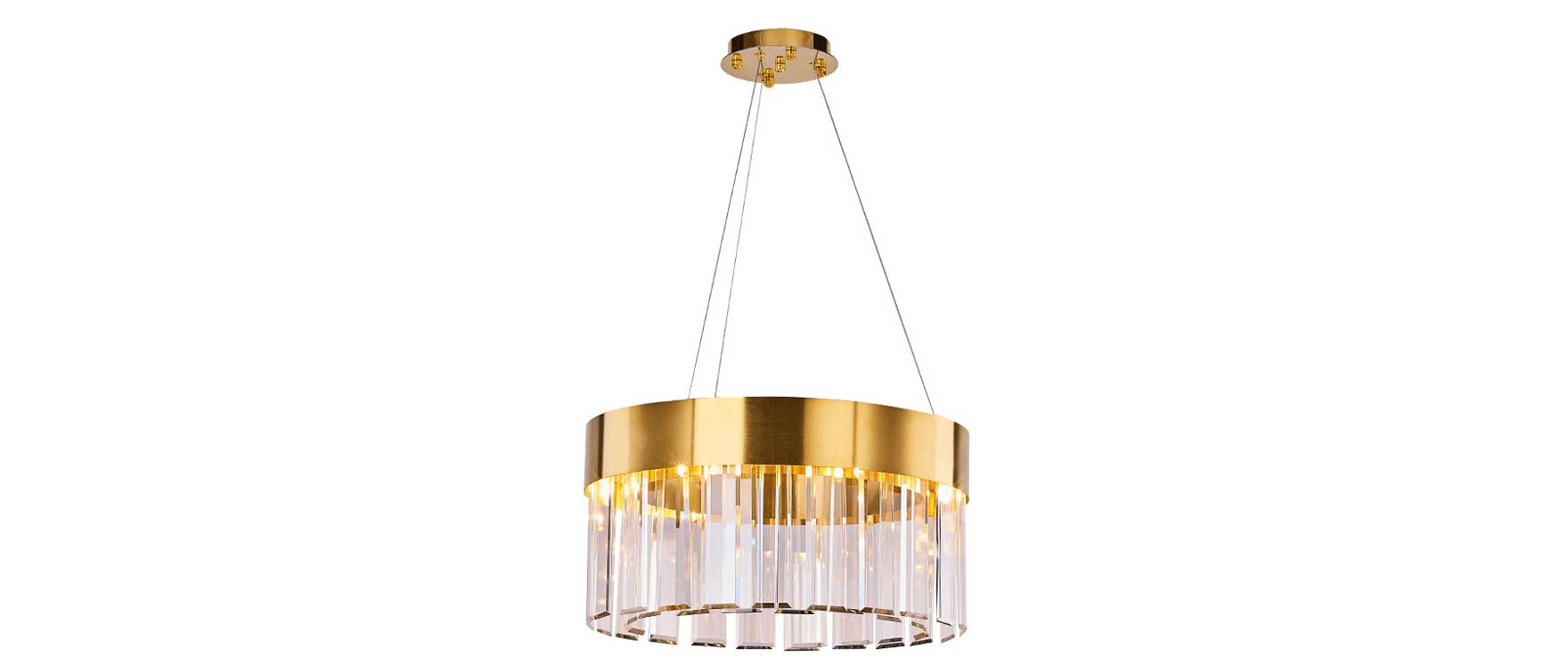 2. KSANA – Modern Gold Chandelier
