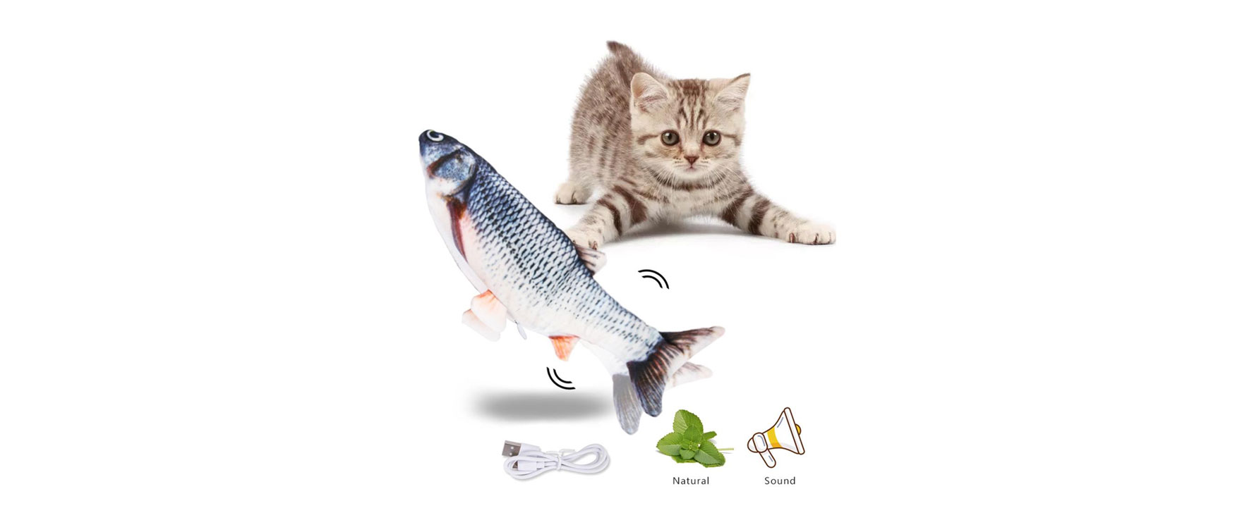 2. Electric Moving Interactive Fish Toy