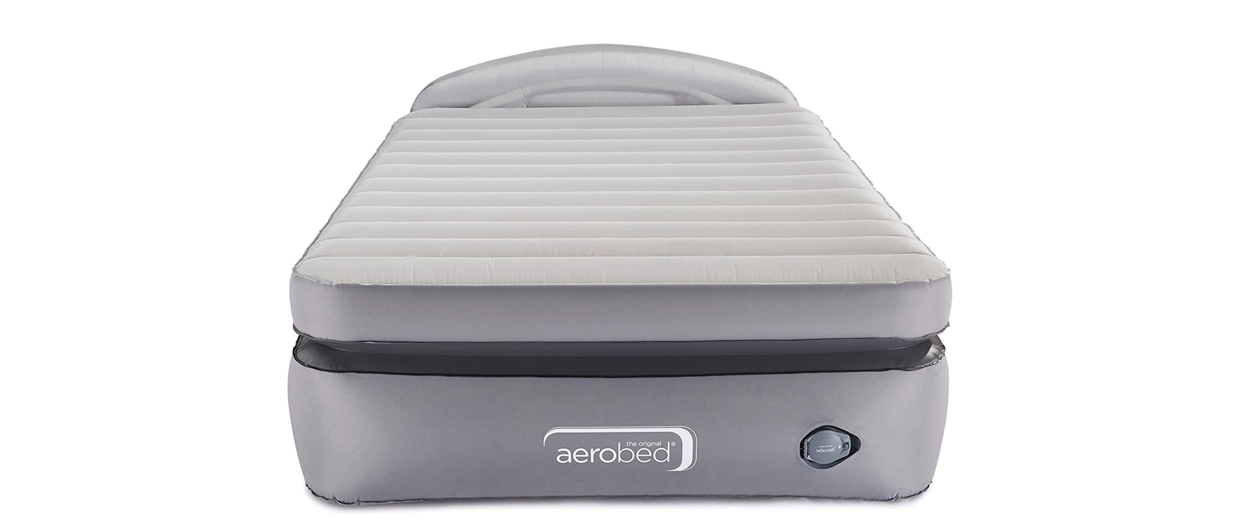 4. AEROBED COMFORT LOCK LAMINATED AIR MATTRESS WITH BUILT-IN PUMP AND HEADBOARD