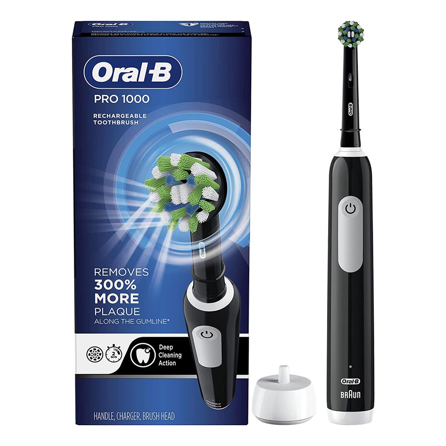 3. Oral-B Pro 1000 Power Rechargeable Electric Toothbrush
