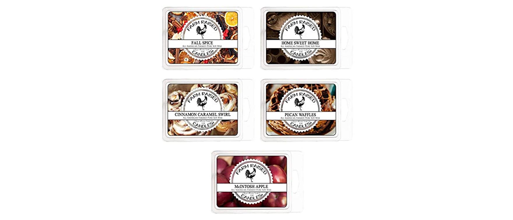 1. Farm Raised Candles - Fall Spice 5 Pack