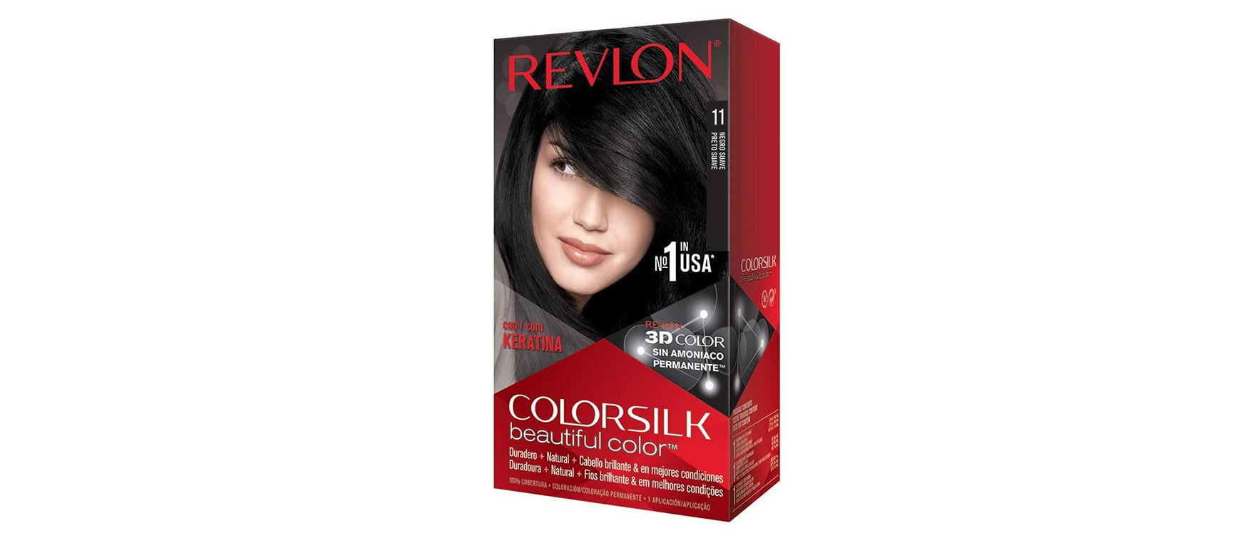 1. Revlon Colorsilk Beautiful Color- 11 Soft Black