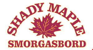 Shady Maple coupon codes, promo codes and deals
