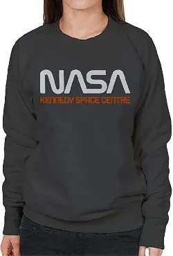 Kennedy Space Centre Rocket Text Women's Sweatshirt