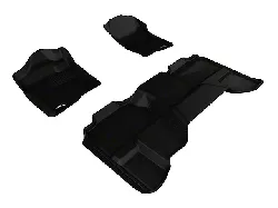 3D MAXpider Custom Fit All-Weather KAGU Series Front and Rear Floor Mats; Black