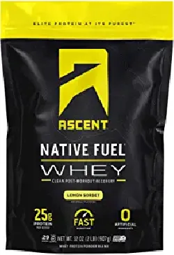 Ascent Native Fuel Whey Protein Powder - Post Workout Whey Protein Isolate