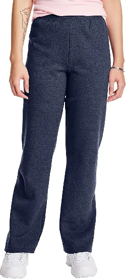 Hanes ComfortSoft EcoSmart Women's Open Bottom Leg Fleece Sweatpants