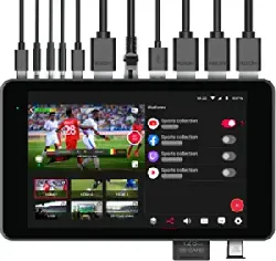 YOLOLIV YoloBox Pro,All-in-one Portable Multi-Cam Live Streaming Studio Encoder Recorder Switcher