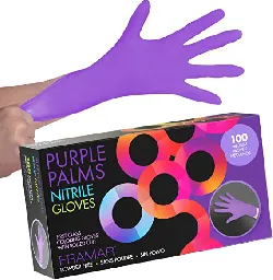 FRAMAR Purple Nitrile Gloves Medium