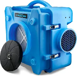 BlueDri BD-AS-550-BL Negative Machine Airbourne Cleaner HEPA Scrubber Water Damage Restoration Equipment Air Purifier, Blue