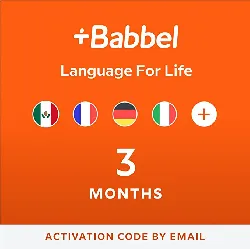 Babbel Language Learning Software - Learn to Speak Spanish, French, English, & More (3 Month Subscription)