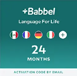 Babbel Language Learning Software - Learn to Speak Spanish, French, English, & More -  (24 Month Subscription)