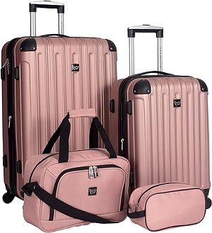 Travelers Club Expandable Midtown Hardside 4-Piece Luggage